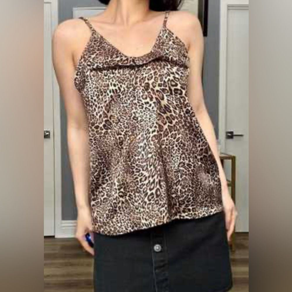Rouje Paris Stylish Leopard Print Camisole top, XS